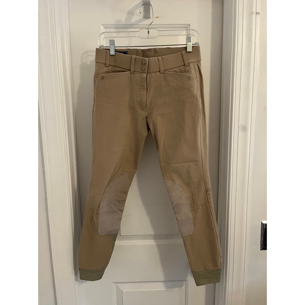 Ariat Womens Tan Knee‎ Patch Equestrian Riding Breeches